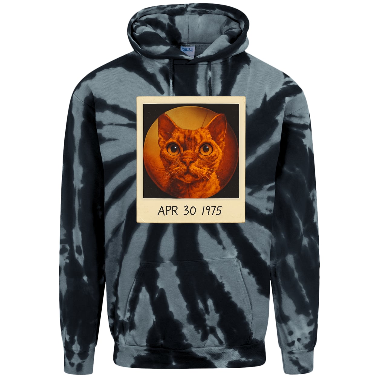 PC146 Port & Company Adult Tie-Dye Pullover Hoodie - Black