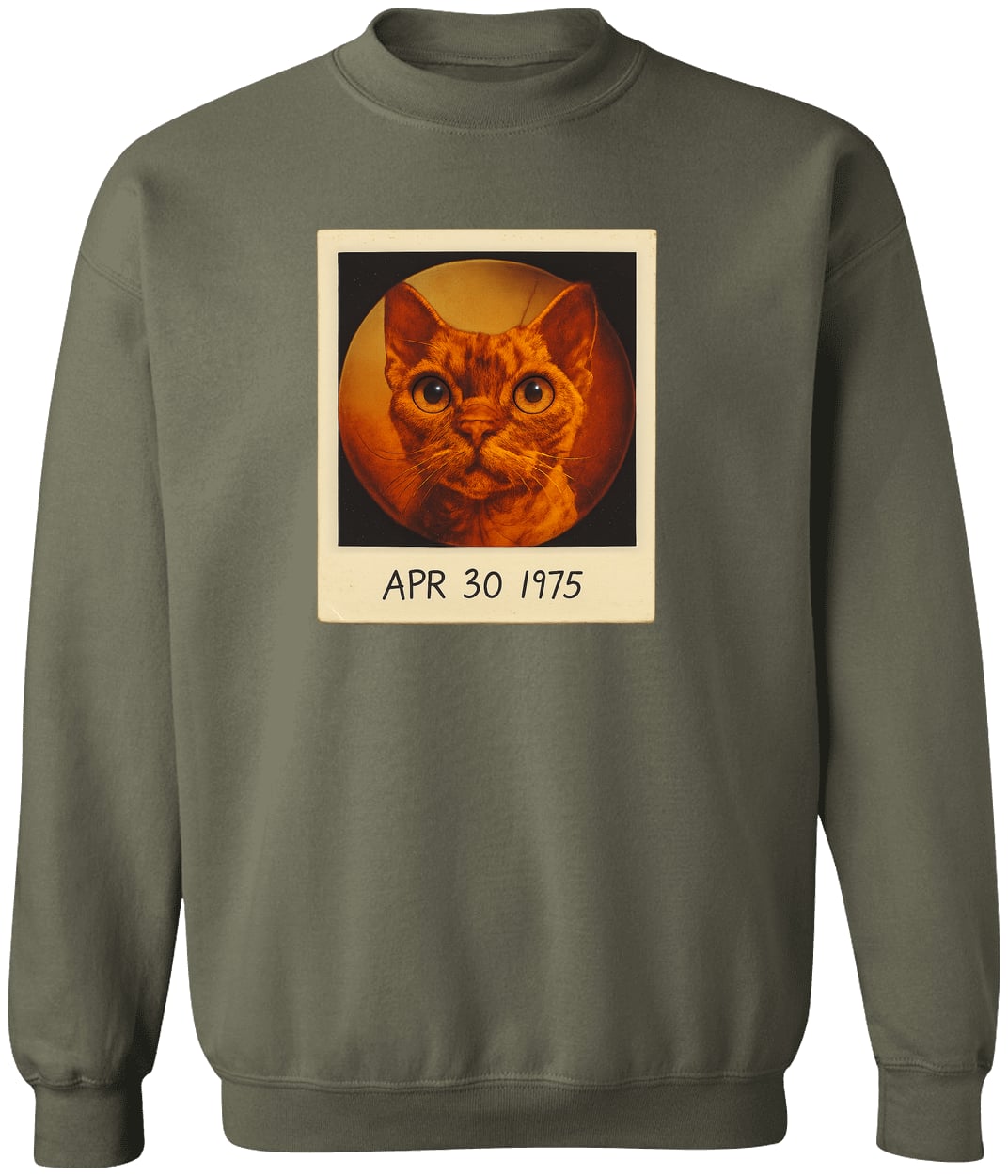G180 Gildan Crewneck Pullover Sweatshirt - Military Green