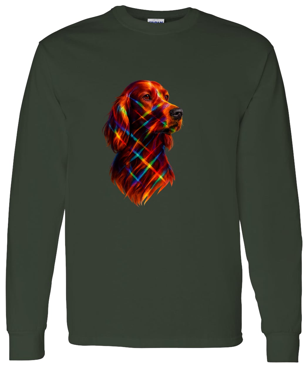 G540 LS T-Shirt 5.3 oz. - Forest Green