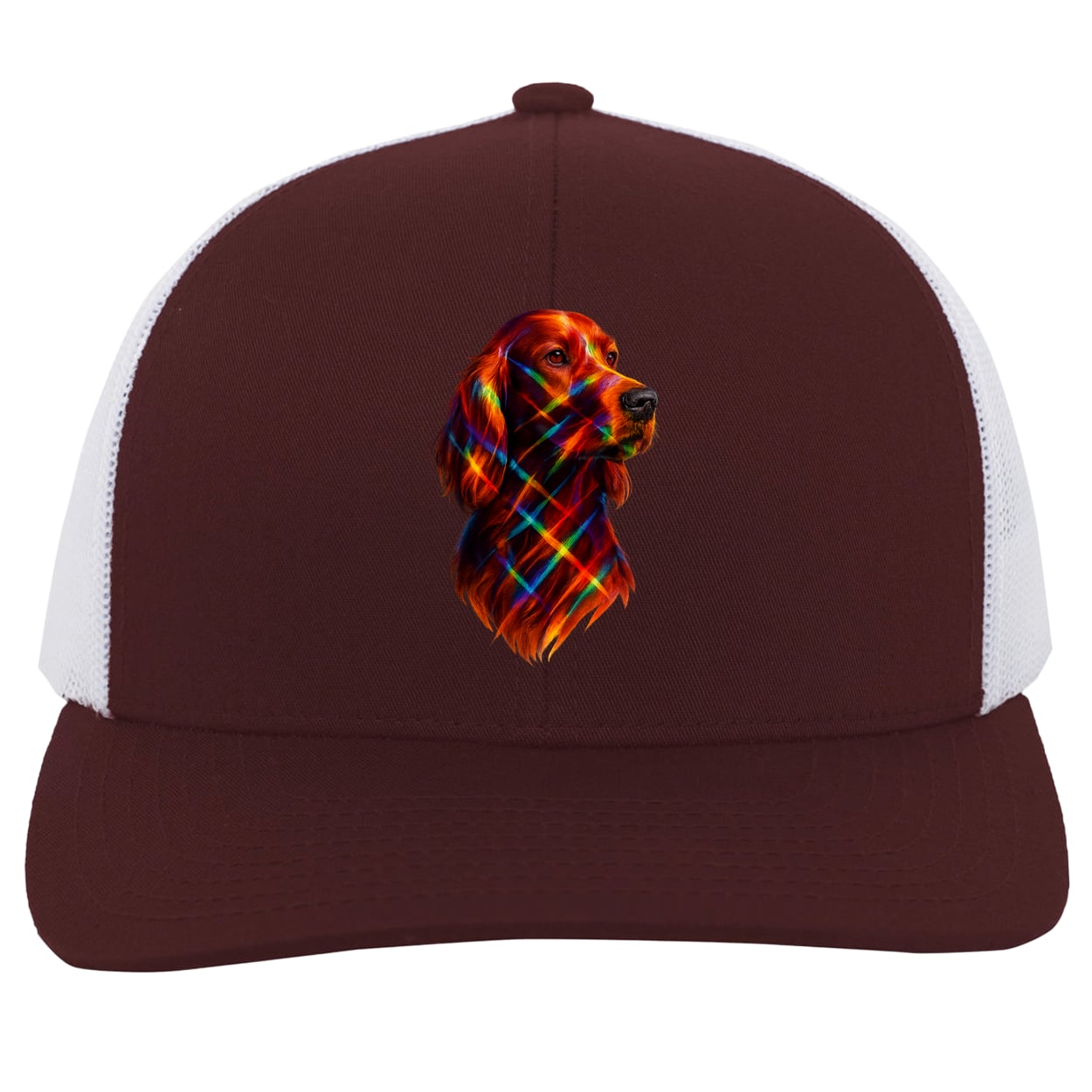 104C Trucker Snap Back - Maroon/White