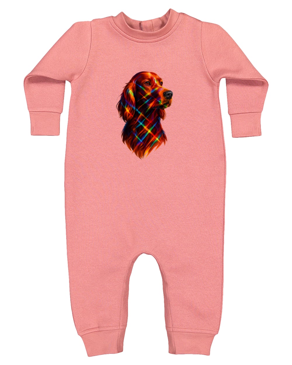 4447 Rabbit Skins Infant Fleece One-Piece Bodysuit - Mauvelous