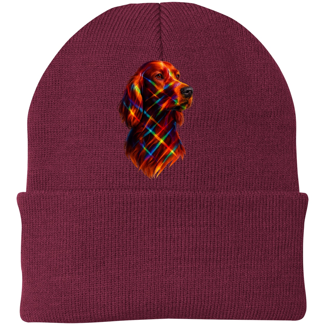 CP90 Port & Company Knit Beanie - Maroon