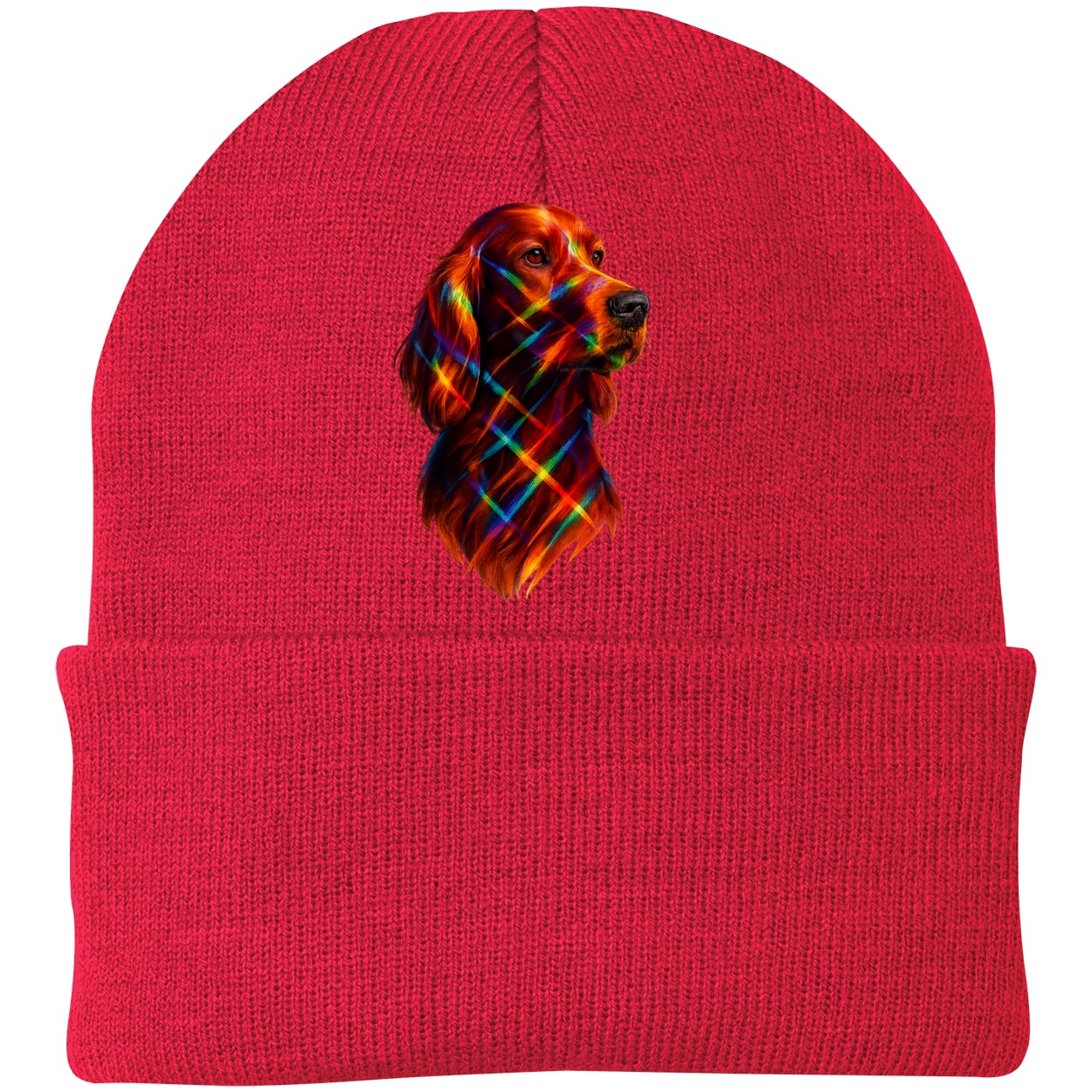 CP90 Port & Company Knit Beanie - Athletic Red