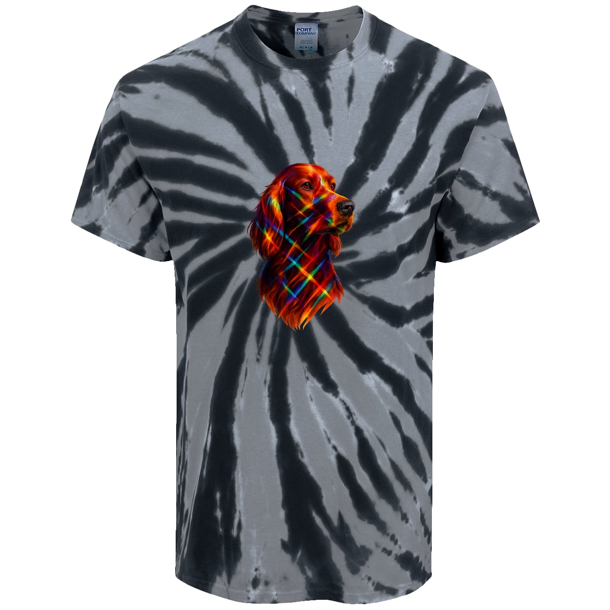 PC147 Port & Company Tie-Dye Tee - Black