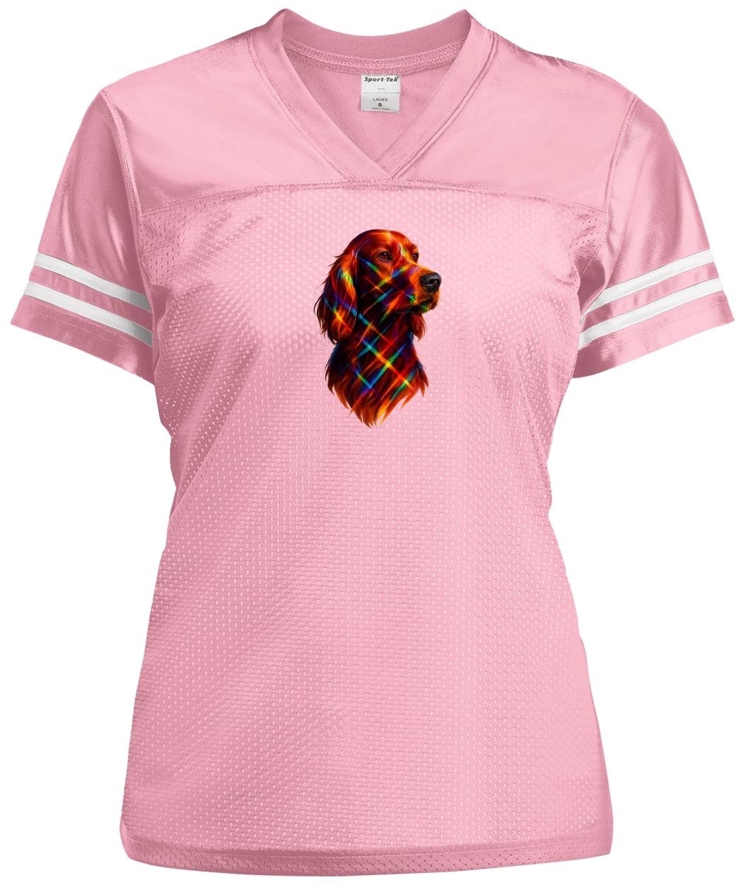 LST307 Sport-Tek Ladies' Replica Jersey - Light Pink/White