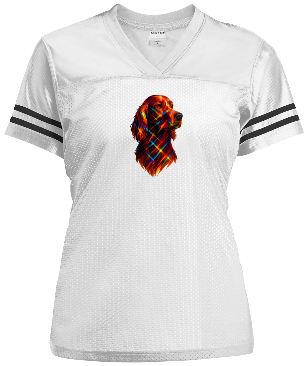 LST307 Sport-Tek Ladies' Replica Jersey - White/Black
