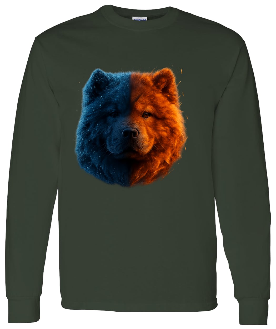 G540 LS T-Shirt 5.3 oz. - Forest Green