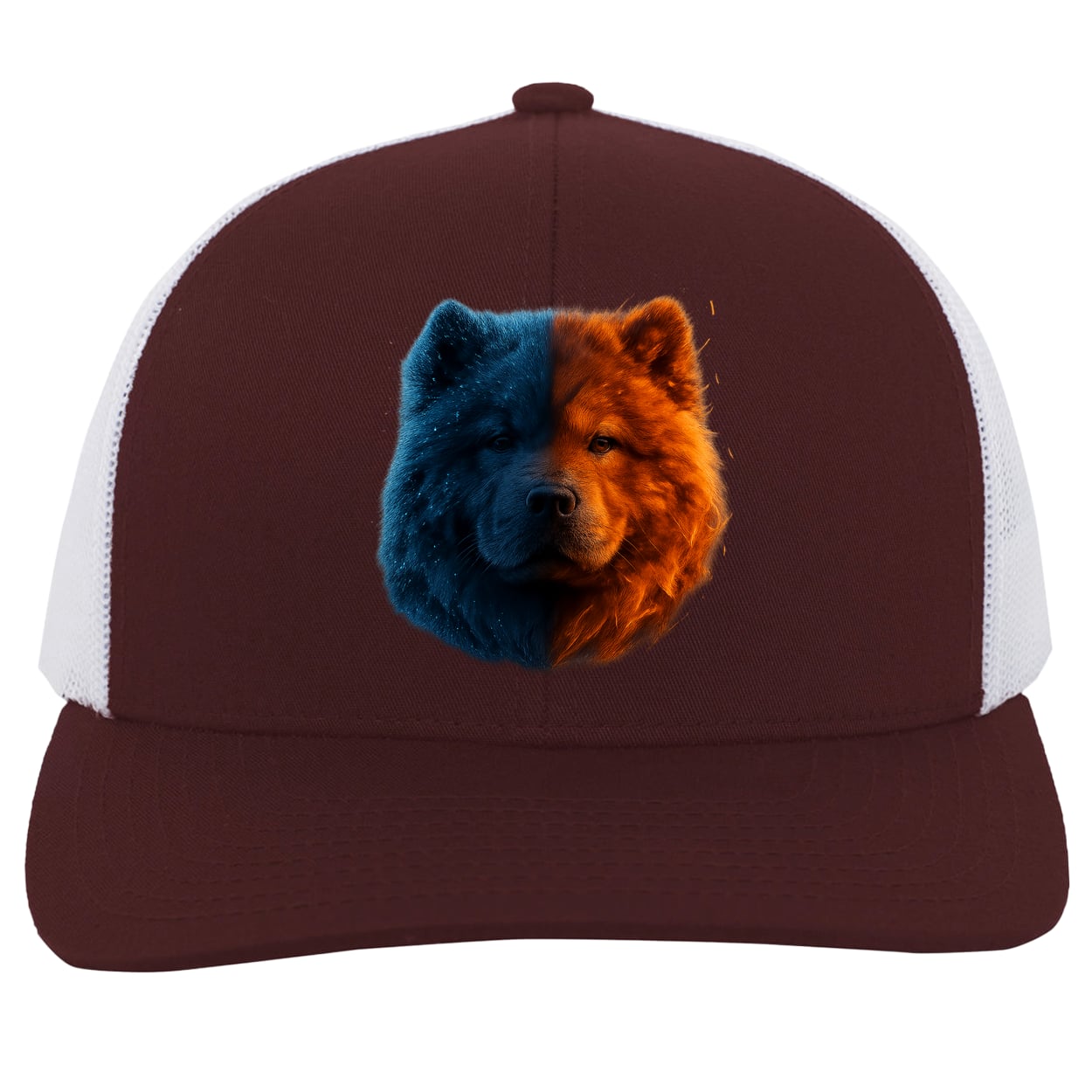104C Trucker Snap Back - Maroon/White