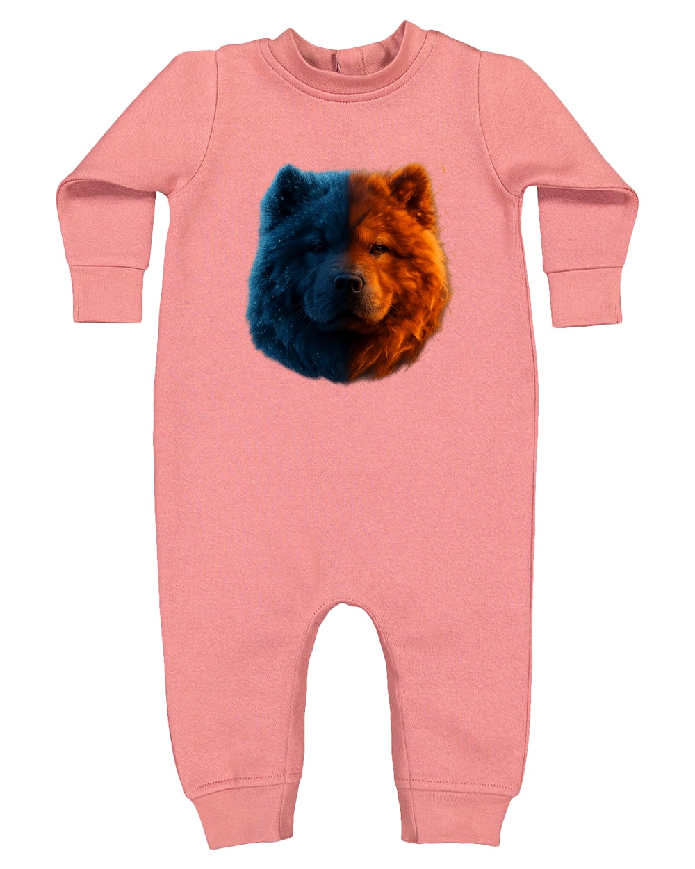 4447 Rabbit Skins Infant Fleece One-Piece Bodysuit - Mauvelous