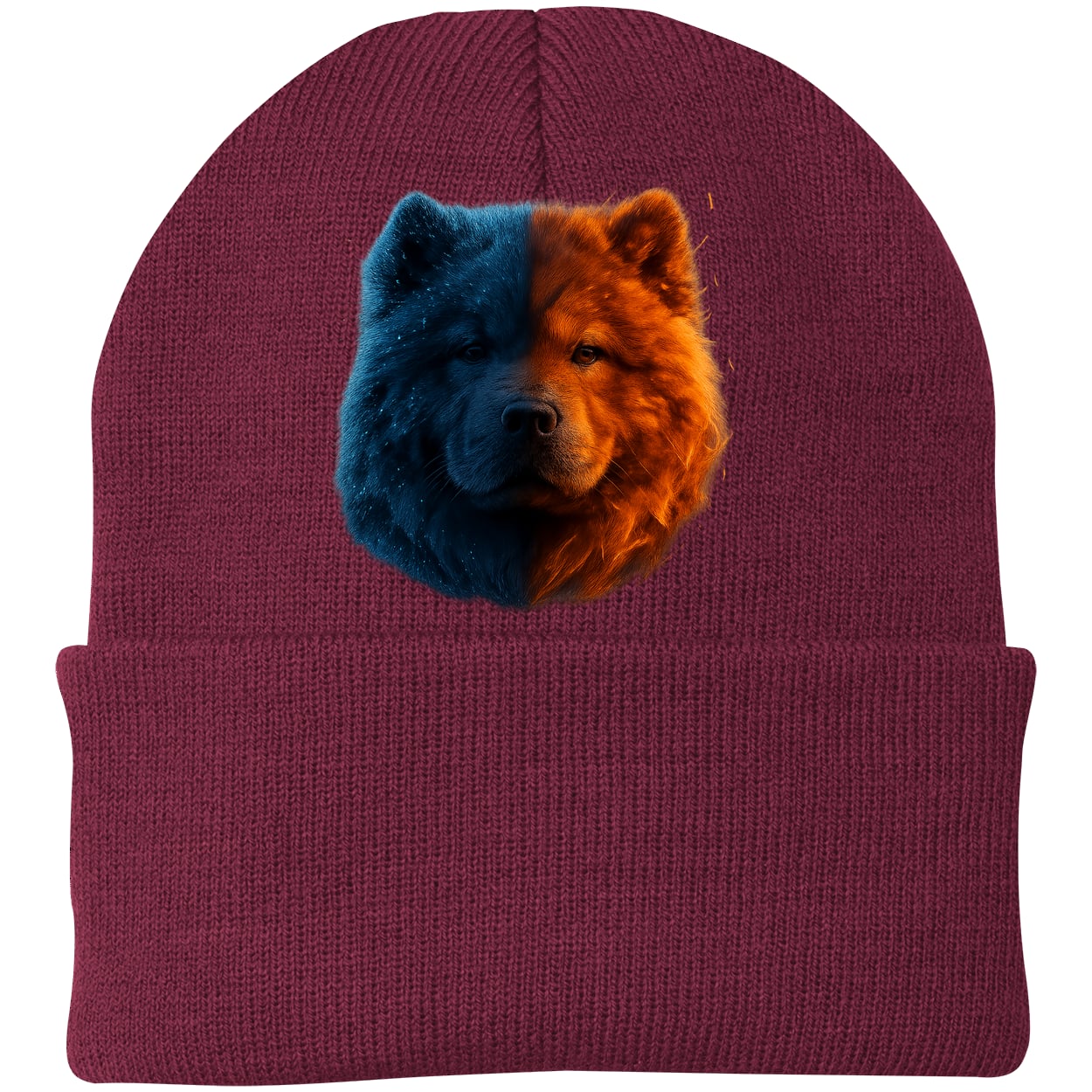 CP90 Port & Company Knit Beanie - Maroon