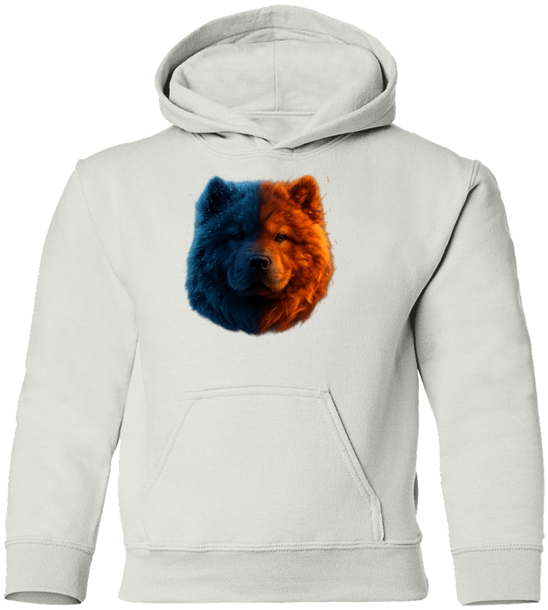 G185B Gildan Youth Pullover Hoodie - White