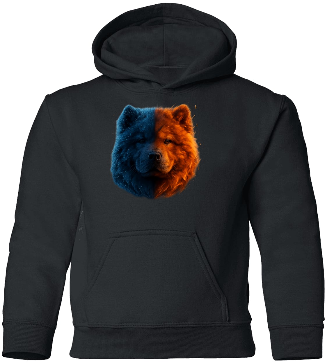 G185B Gildan Youth Pullover Hoodie - Black