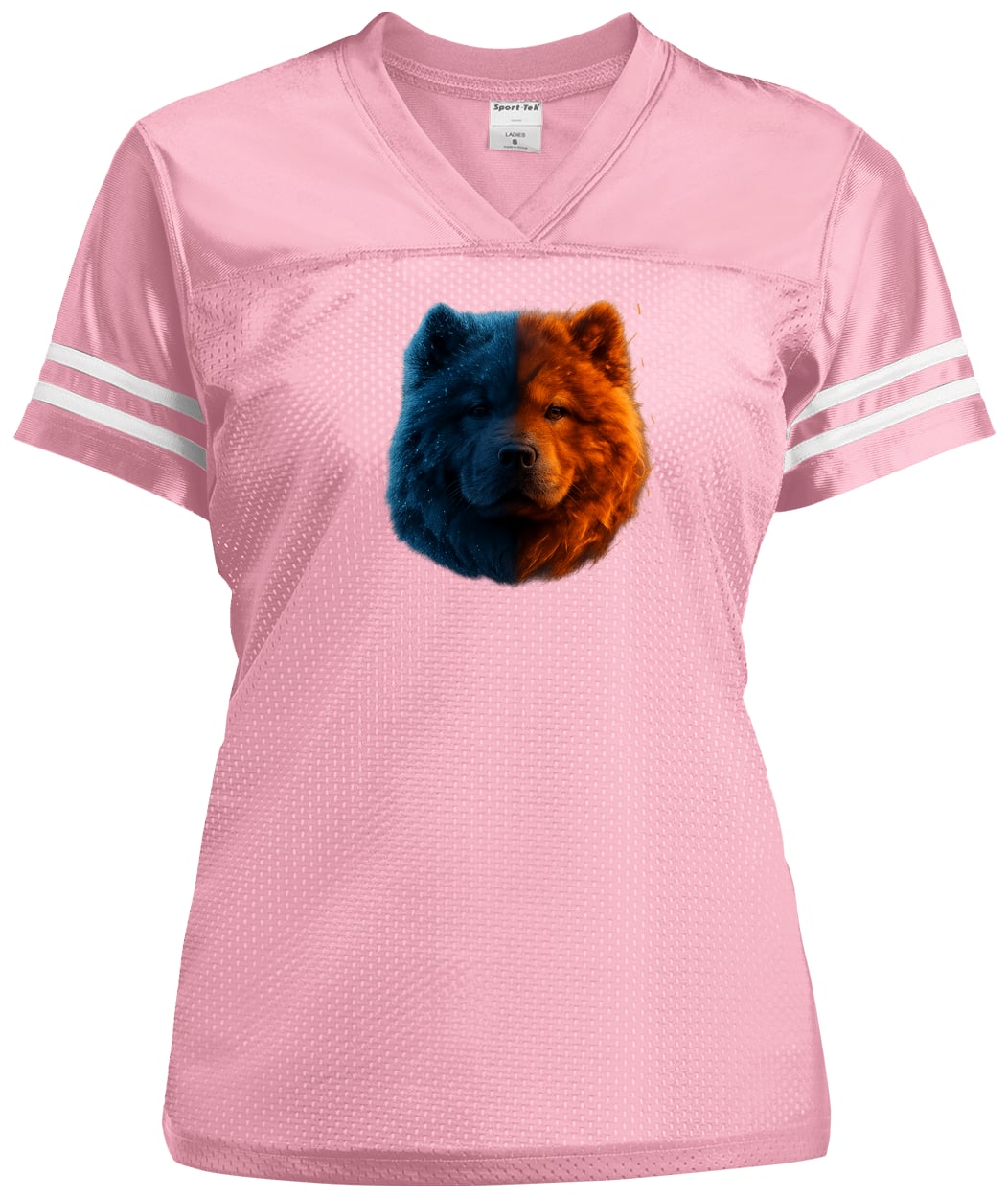 LST307 Sport-Tek Ladies' Replica Jersey - Light Pink/White