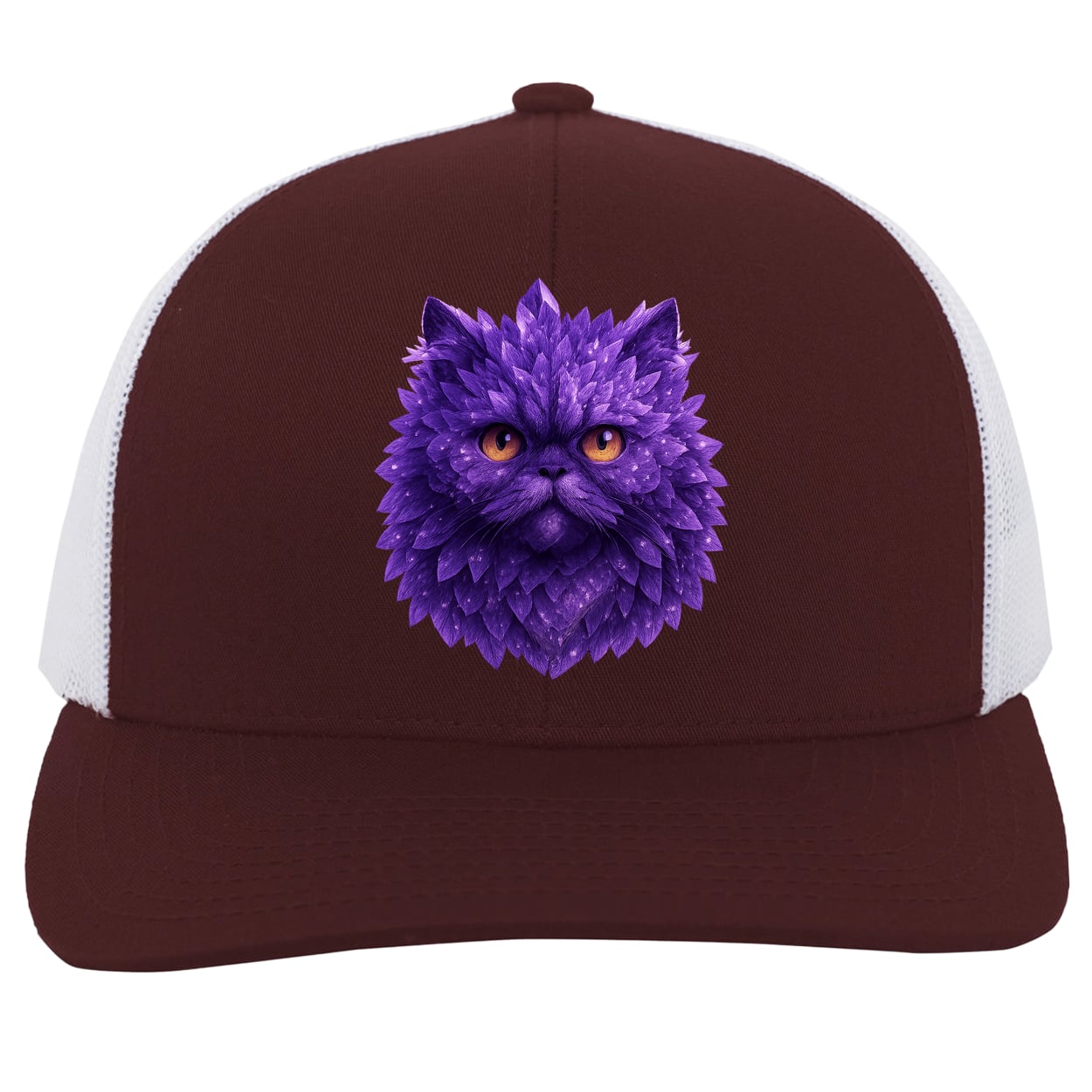 104C Trucker Snap Back - Maroon/White