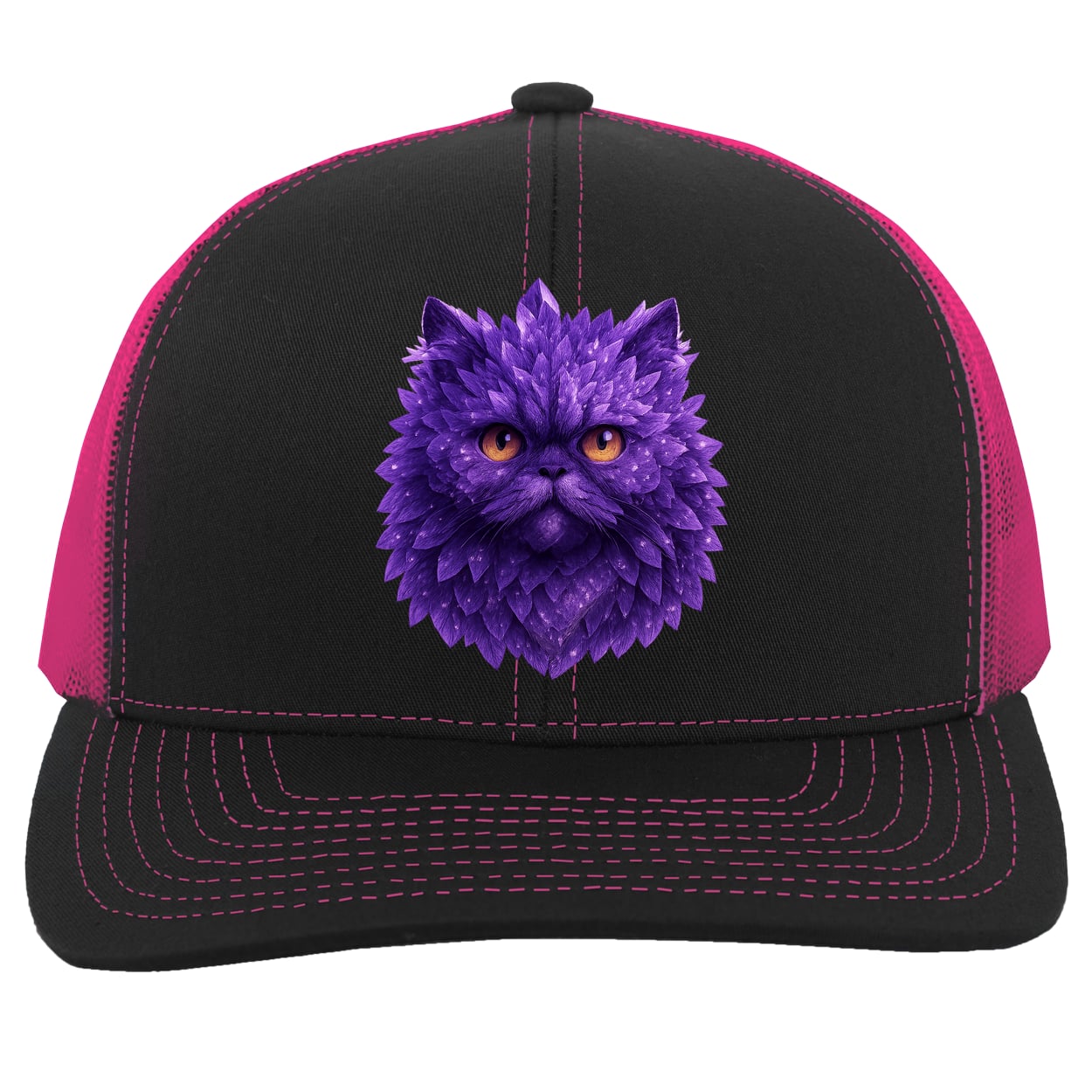104C Trucker Snap Back - Black/Pink