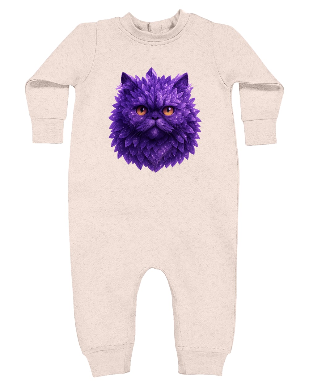 4447 Rabbit Skins Infant Fleece One-Piece Bodysuit - Natural Heather