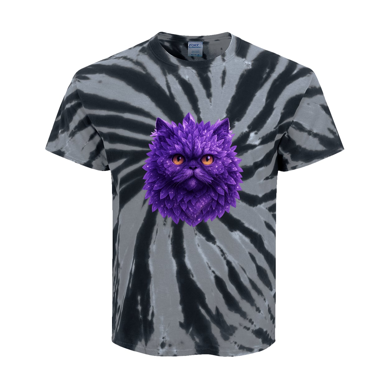PC147Y Port & Company Kids Tie-Dye Tee - Black