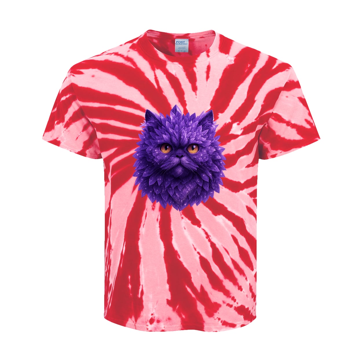 PC147Y Port & Company Kids Tie-Dye Tee - Red