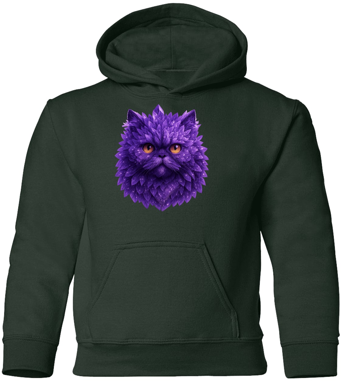 G185B Gildan Youth Pullover Hoodie - Forest Green