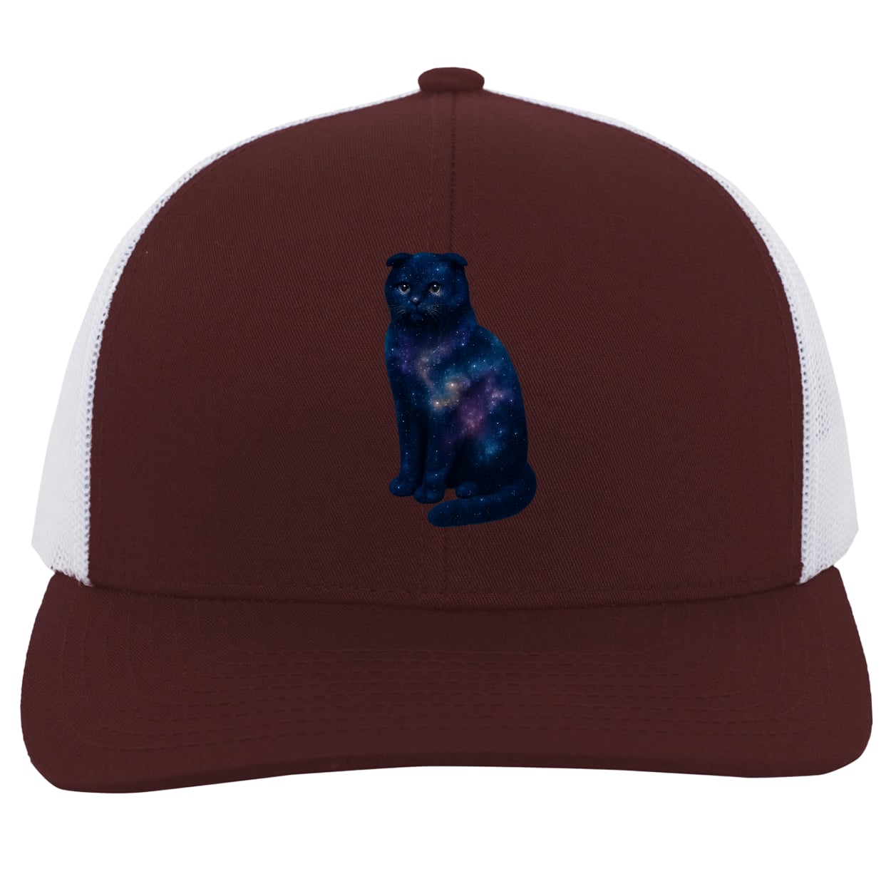 104C Trucker Snap Back - Maroon/White