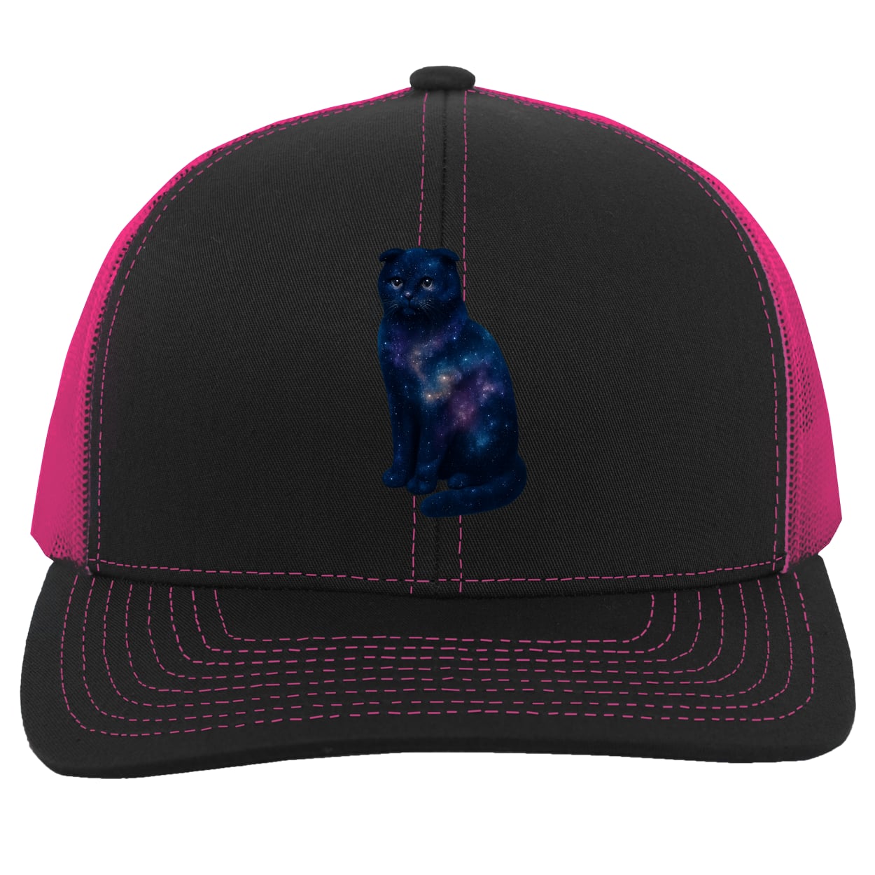 104C Trucker Snap Back - Black/Pink