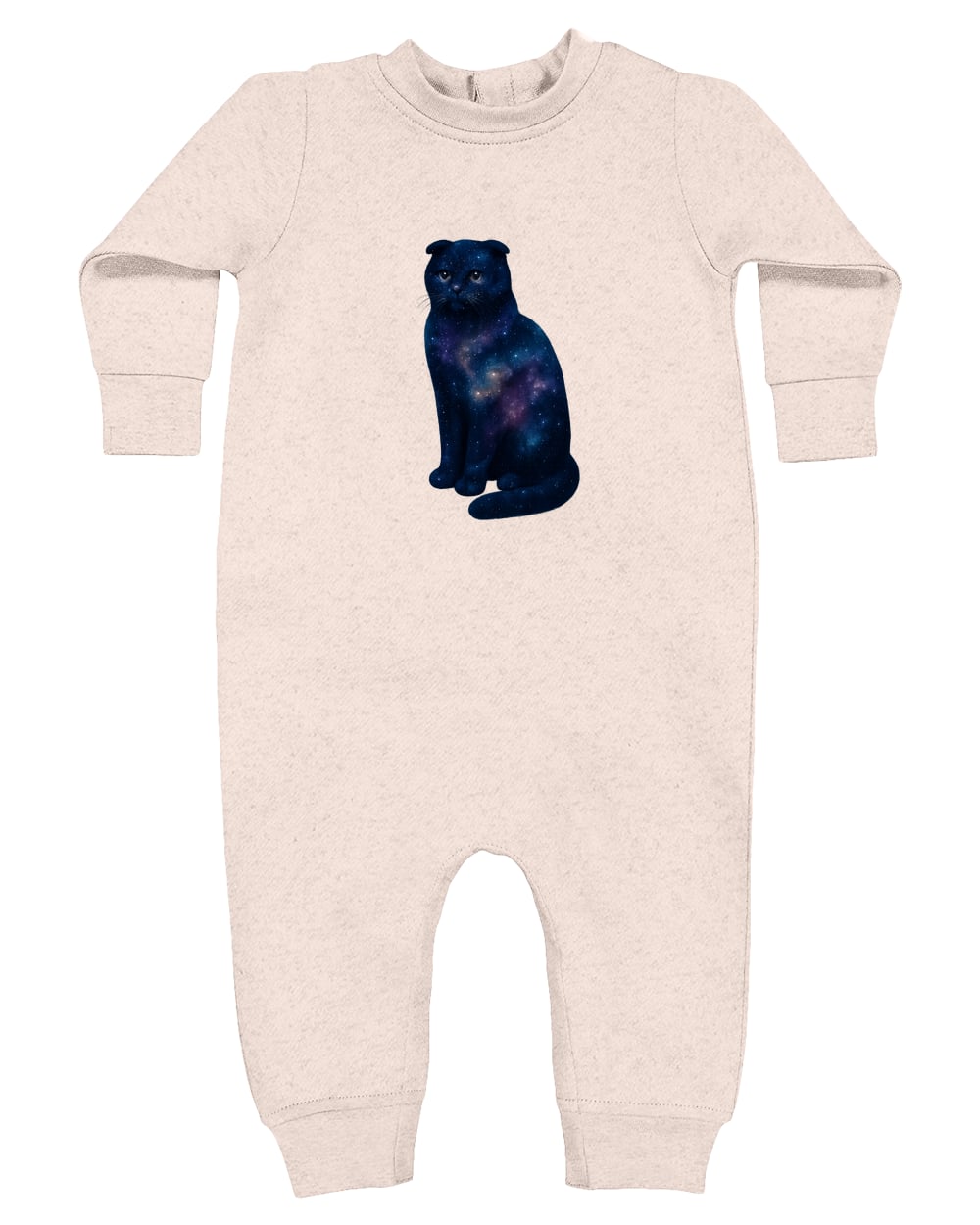 4447 Rabbit Skins Infant Fleece One-Piece Bodysuit - Natural Heather