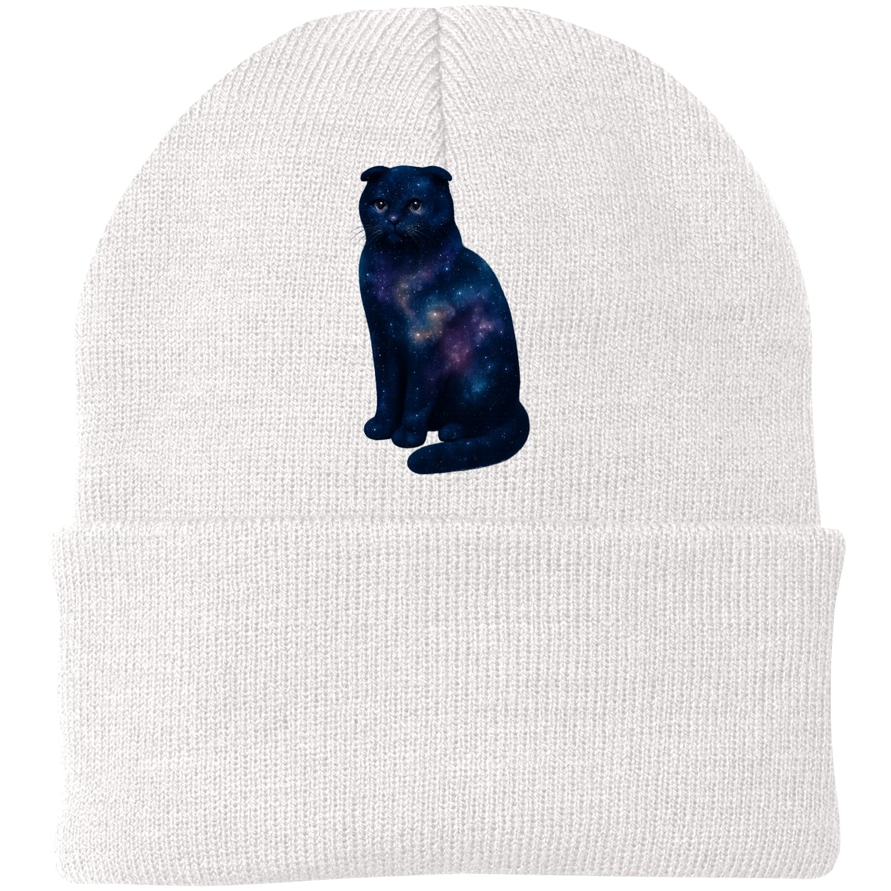 CP90 Port & Company Knit Beanie - White