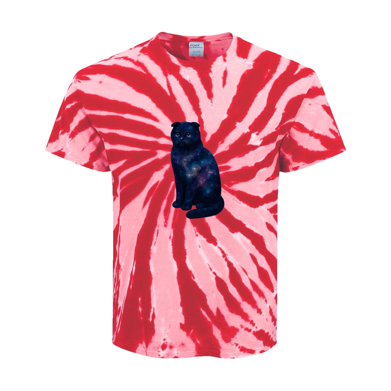 PC147Y Port & Company Kids Tie-Dye Tee - Red