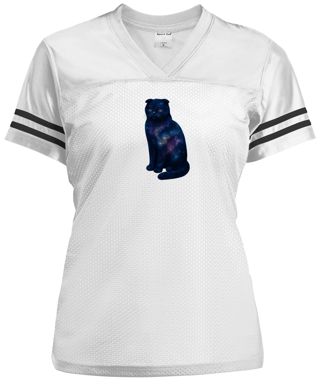 LST307 Sport-Tek Ladies' Replica Jersey - White/Black