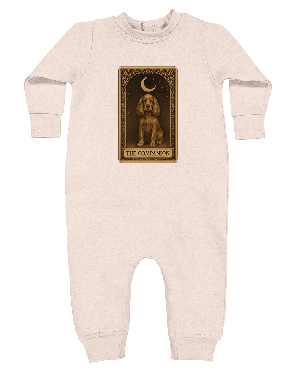 4447 Rabbit Skins Infant Fleece One-Piece Bodysuit - Natural Heather