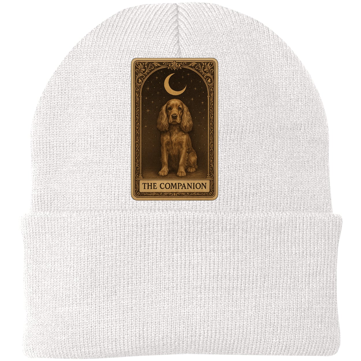 CP90 Port & Company Knit Beanie - White