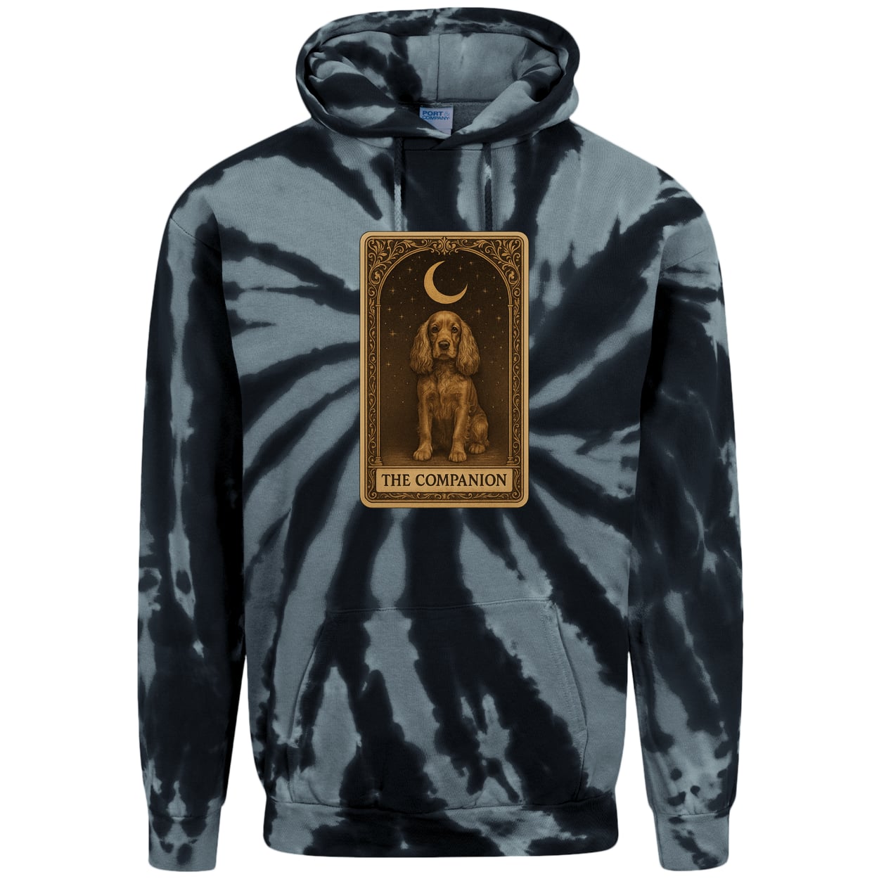 PC146 Port & Company Adult Tie-Dye Pullover Hoodie - Black