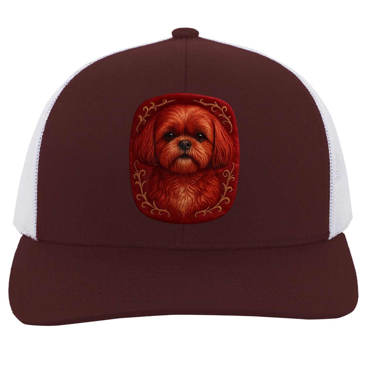 104C Trucker Snap Back - Maroon/White