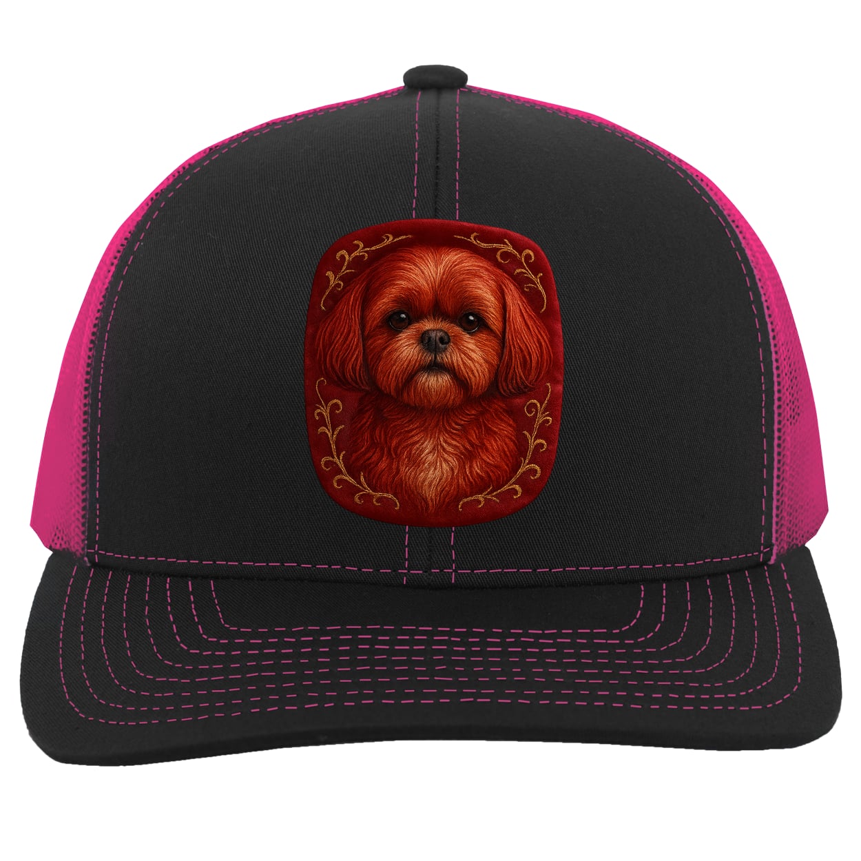 104C Trucker Snap Back - Black/Pink