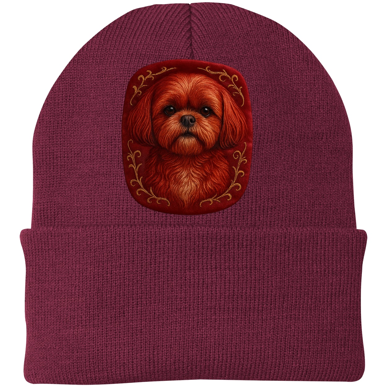 CP90 Port & Company Knit Beanie - Maroon