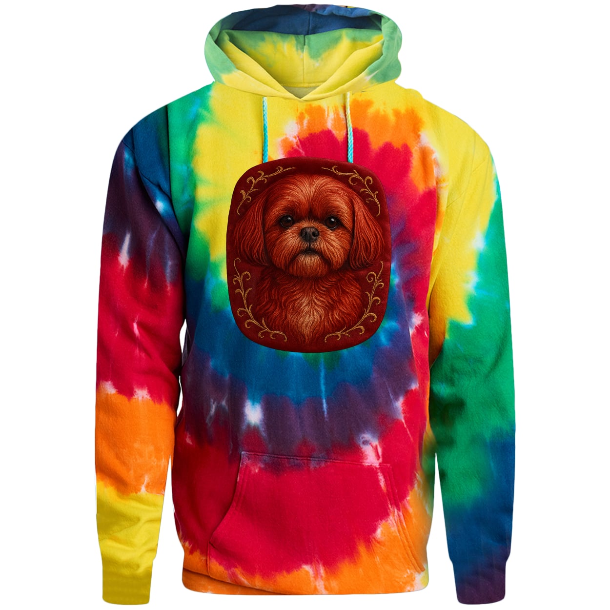 PC146 Port & Company Adult Tie-Dye Pullover Hoodie - Rainbow