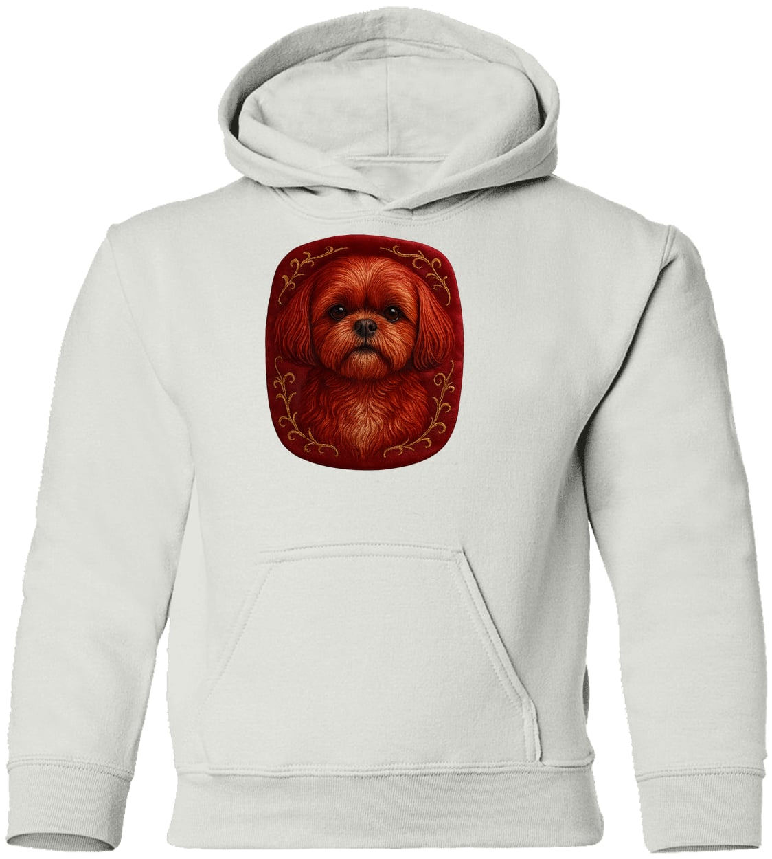 G185B Gildan Youth Pullover Hoodie - White