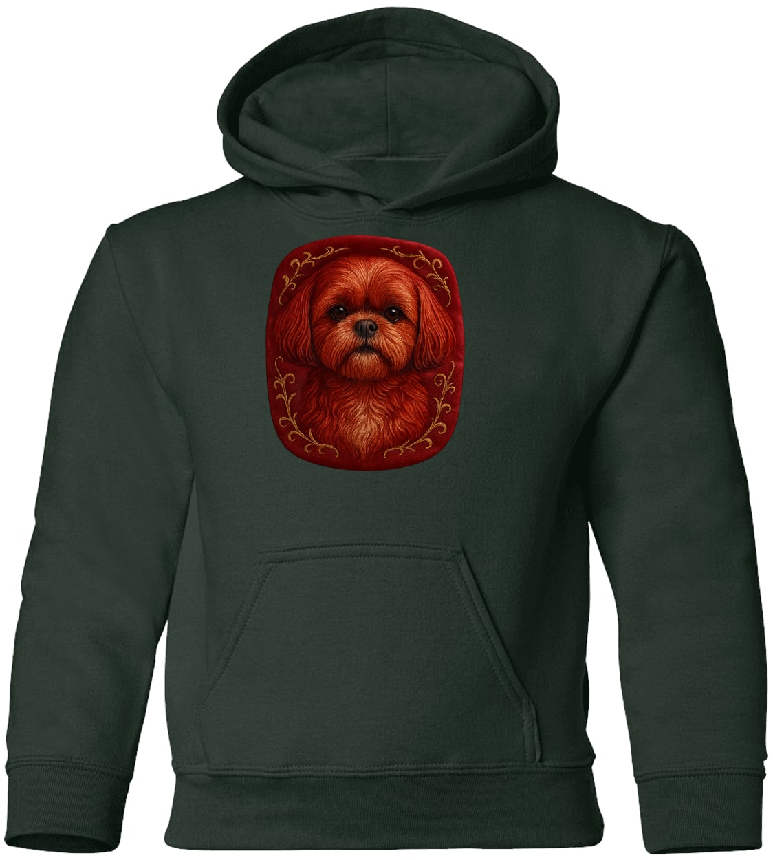 G185B Gildan Youth Pullover Hoodie - Forest Green