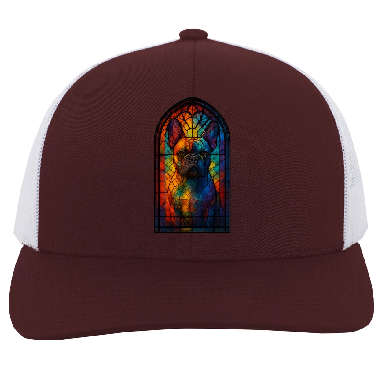104C Trucker Snap Back - Maroon/White