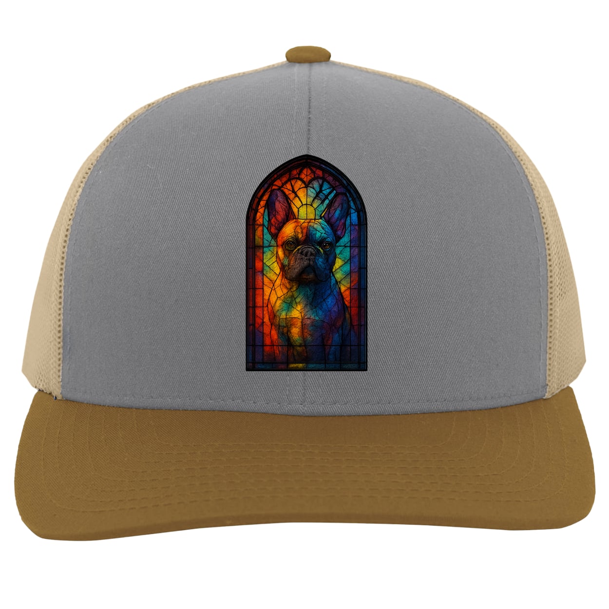 104C Trucker Snap Back - Heather/Beige/Amber