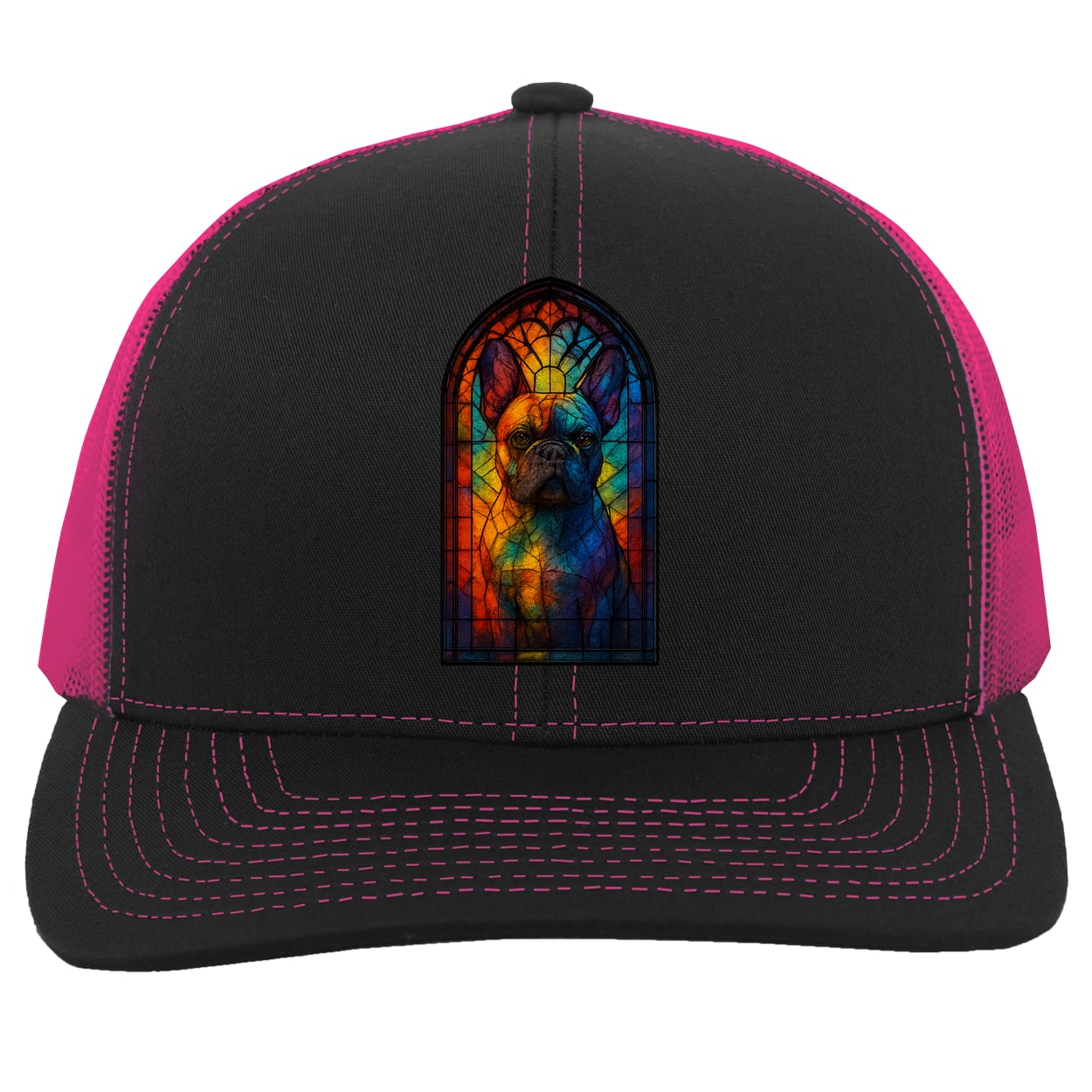 104C Trucker Snap Back - Black/Pink