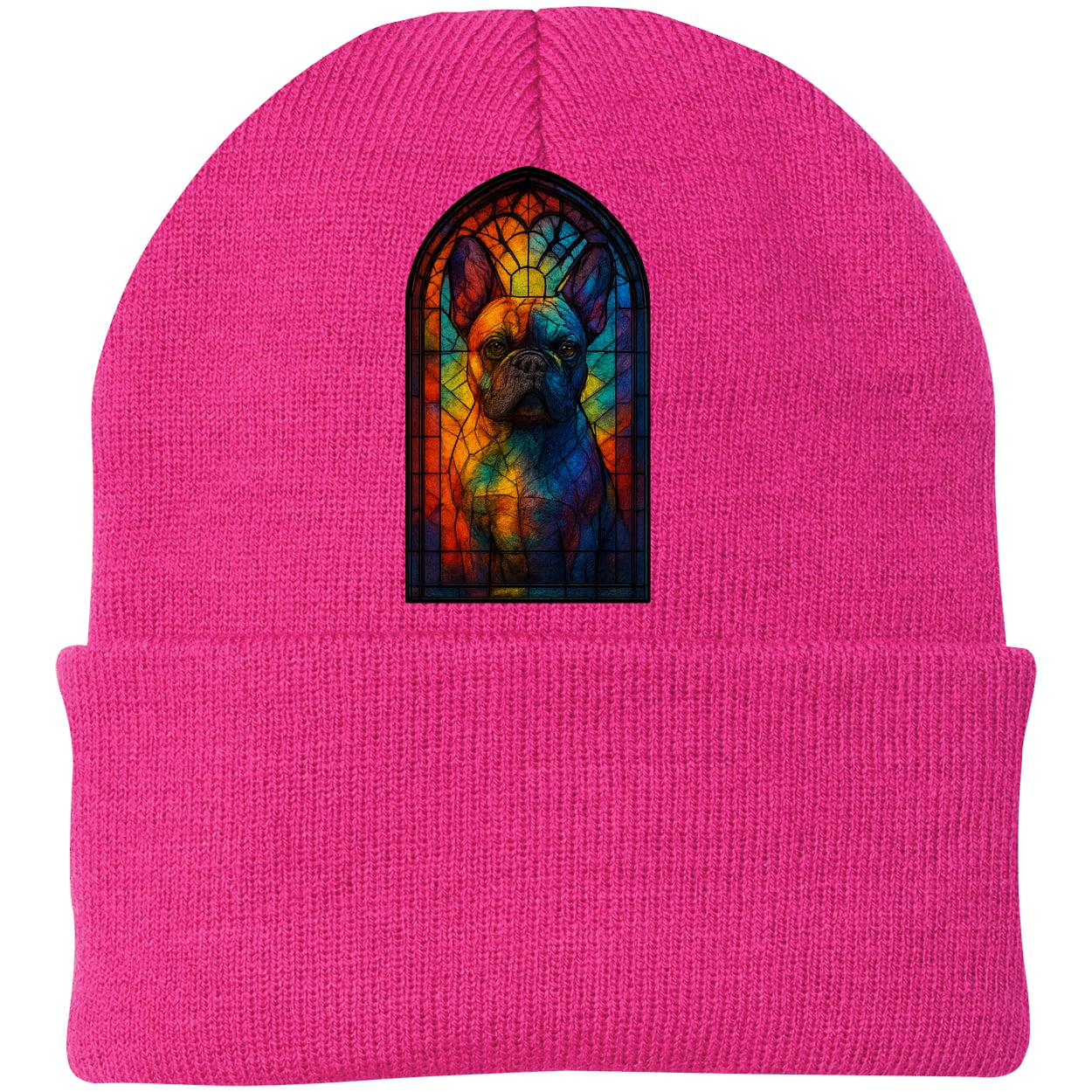 CP90 Port & Company Knit Beanie - Neon Pink