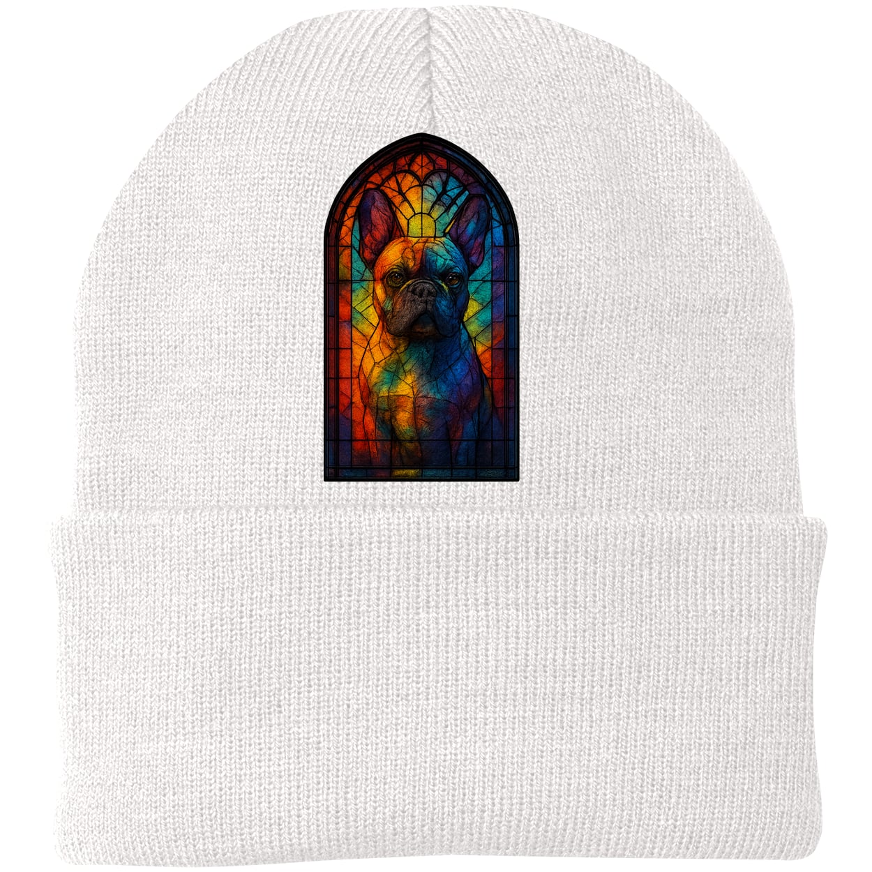 CP90 Port & Company Knit Beanie - White
