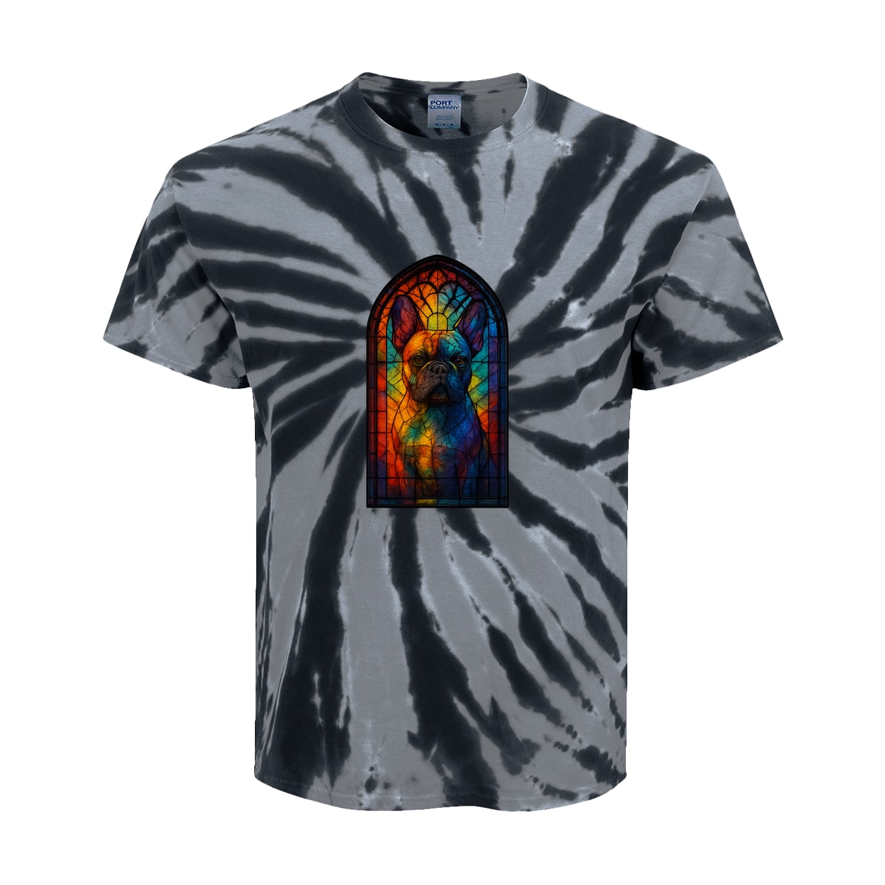 PC147Y Port & Company Kids Tie-Dye Tee - Black