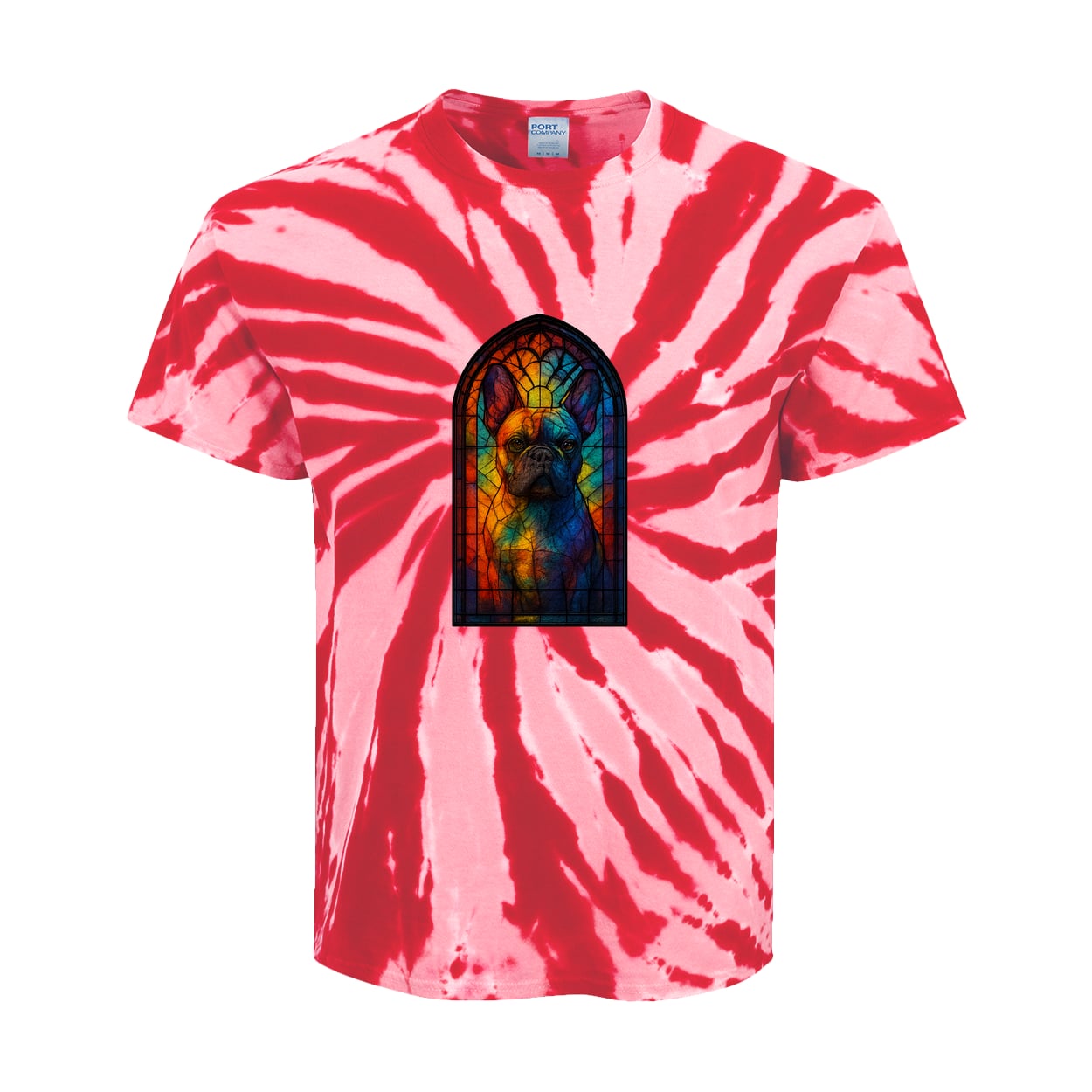 PC147Y Port & Company Kids Tie-Dye Tee - Red