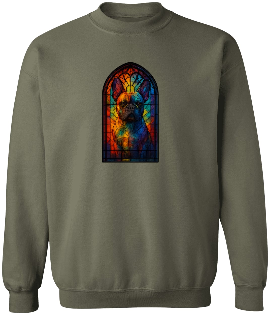 G180 Gildan Crewneck Pullover Sweatshirt - Military Green