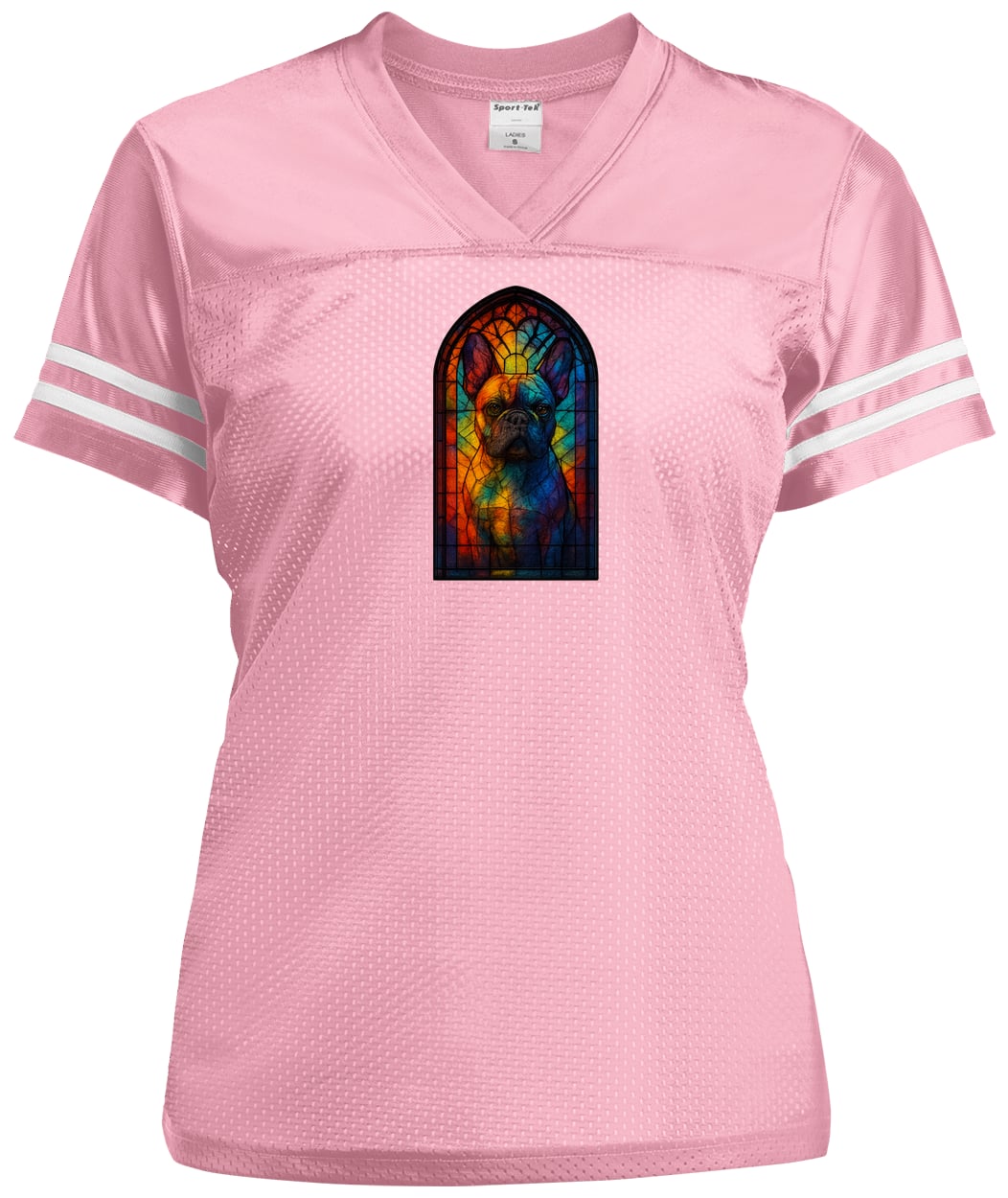 LST307 Sport-Tek Ladies' Replica Jersey - Light Pink/White