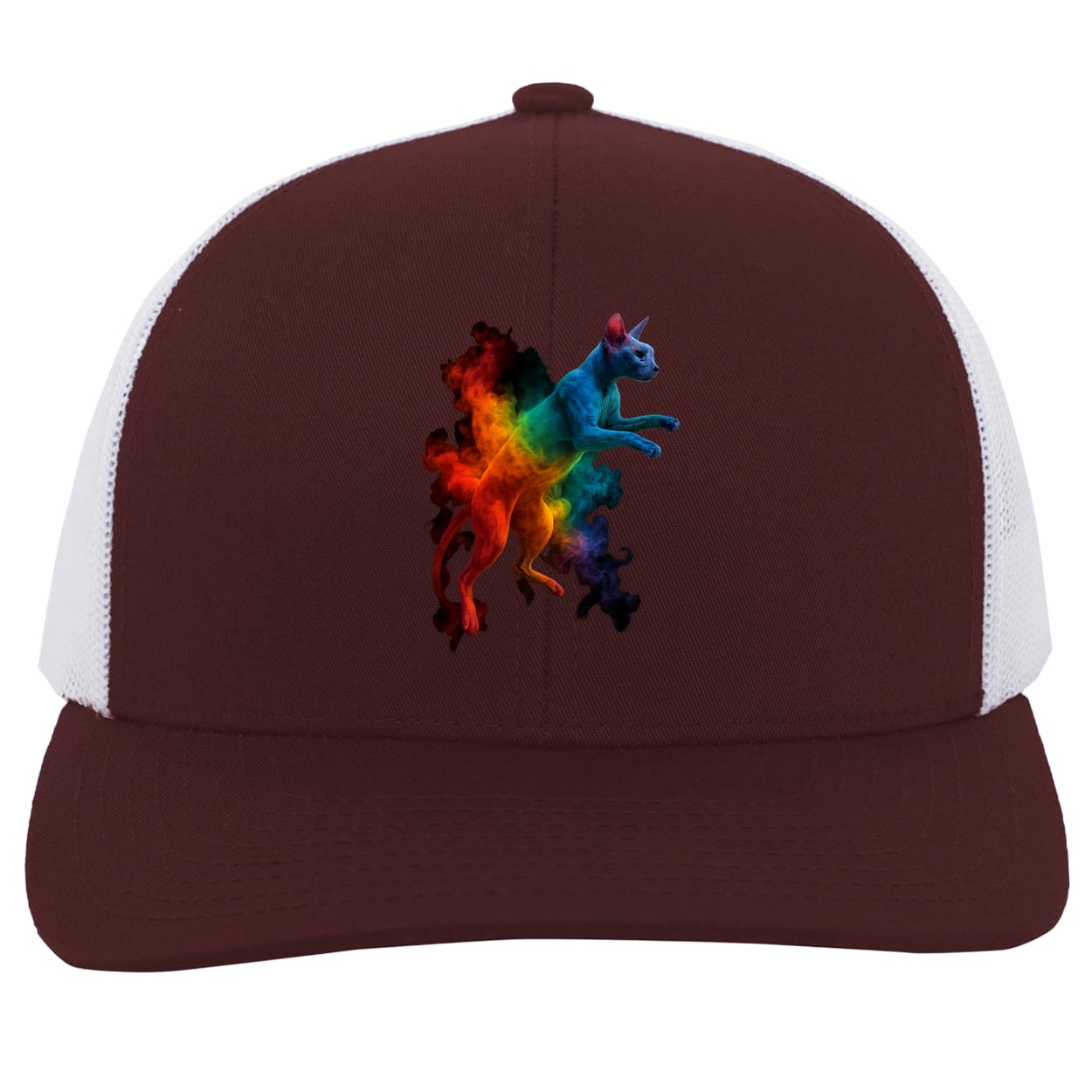 104C Trucker Snap Back - Maroon/White