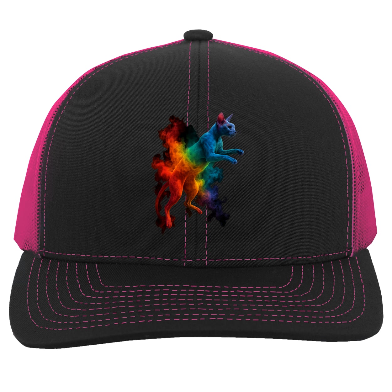 104C Trucker Snap Back - Black/Pink