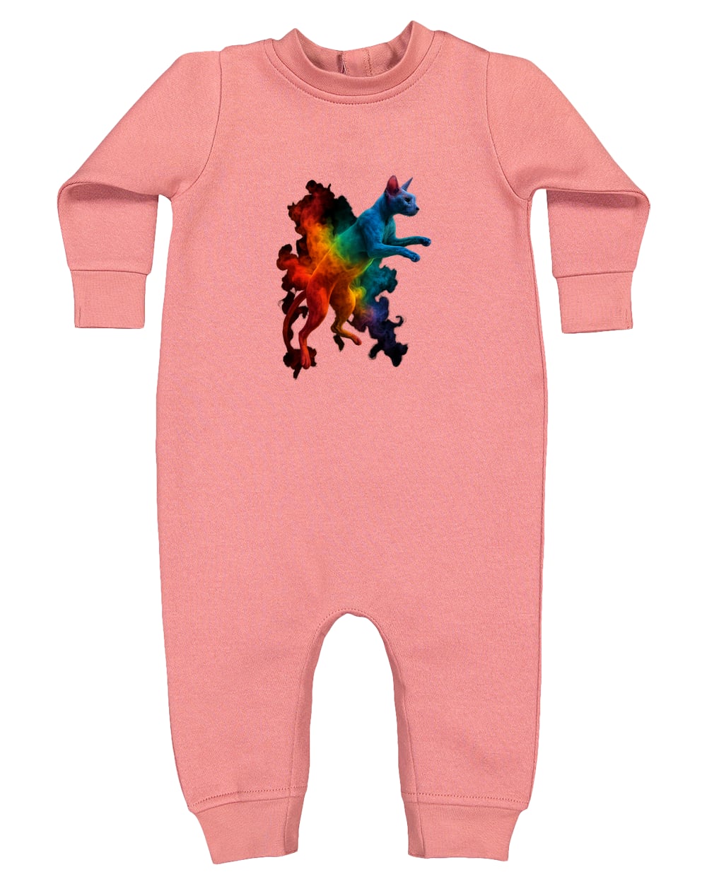 4447 Rabbit Skins Infant Fleece One-Piece Bodysuit - Mauvelous